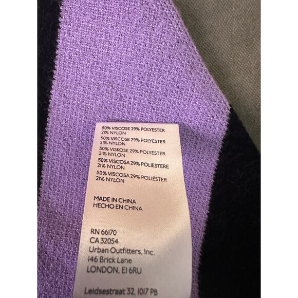 Anthropologie Maeve Carys Mock Neck Sweater Striped Size XS - Picture 8 of 8